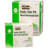 Sudo-Tab PE Non-Drowsy Nasal Decongestant - 50 Packets of 2 Tablets per Box (100 Total Tablets)